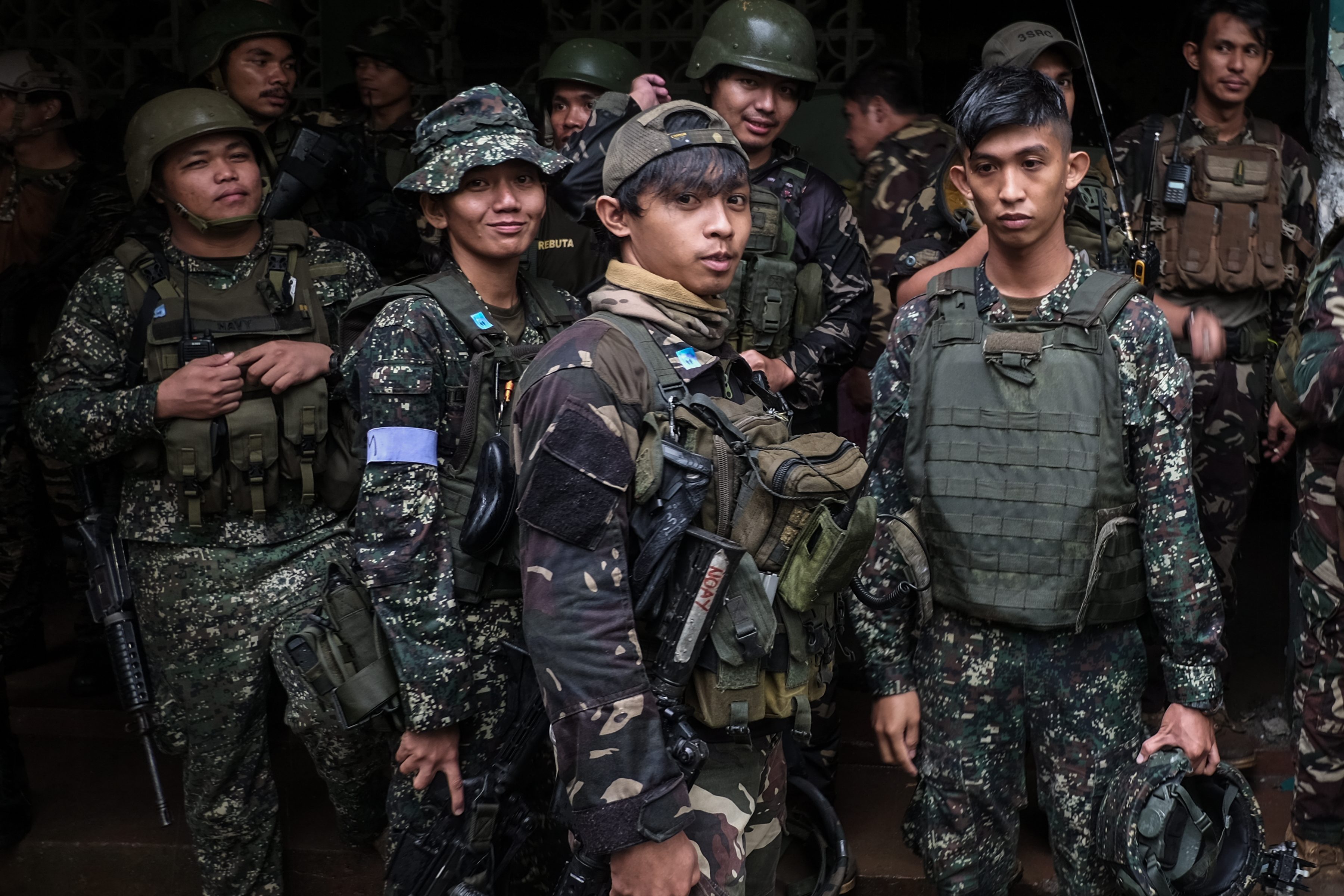 YOUNG BOYS. Thousands of soldiers are deployed to one of the biggest operation of the Philippine military. 