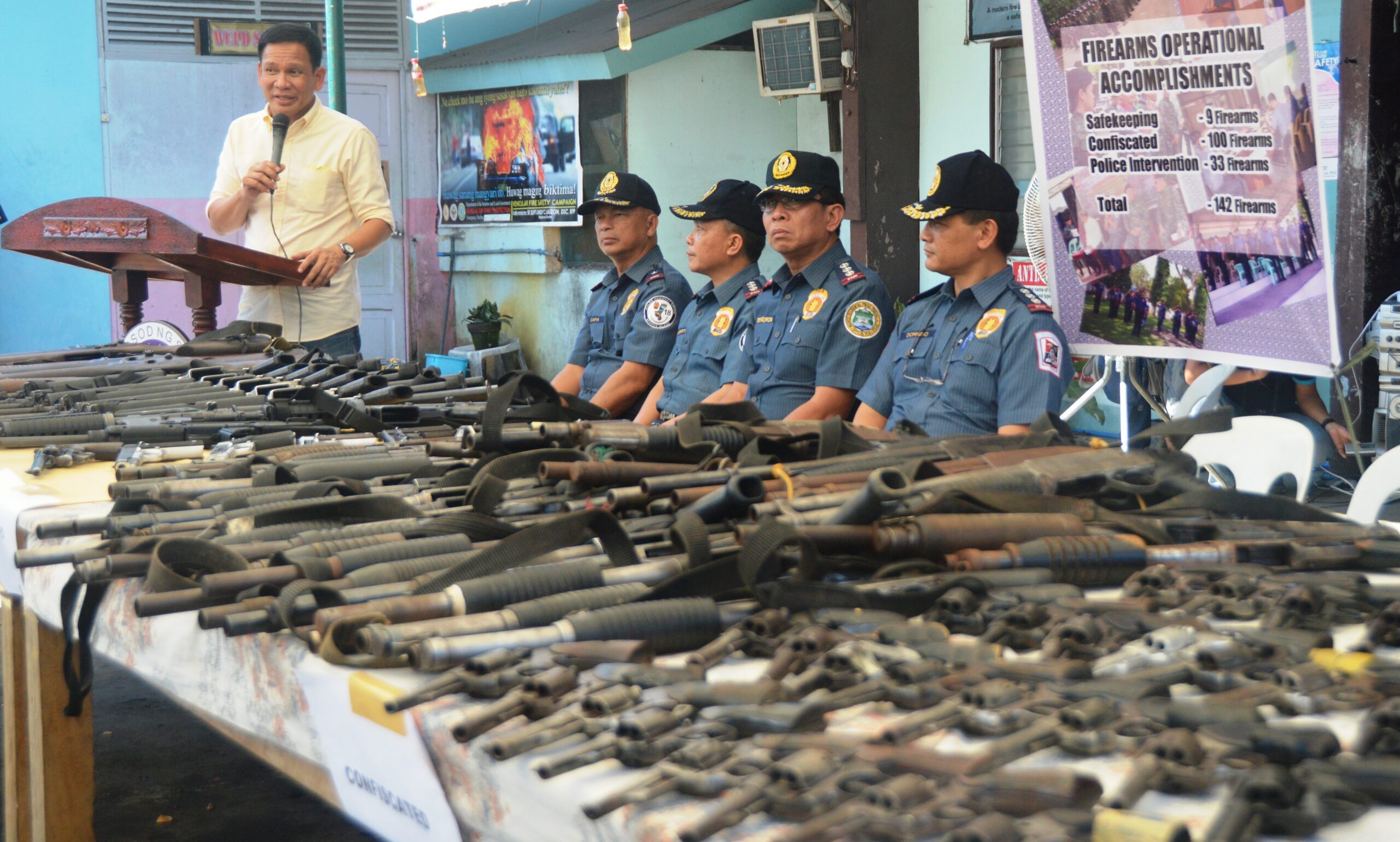 Negros police chief urges candidates to turn over firearms