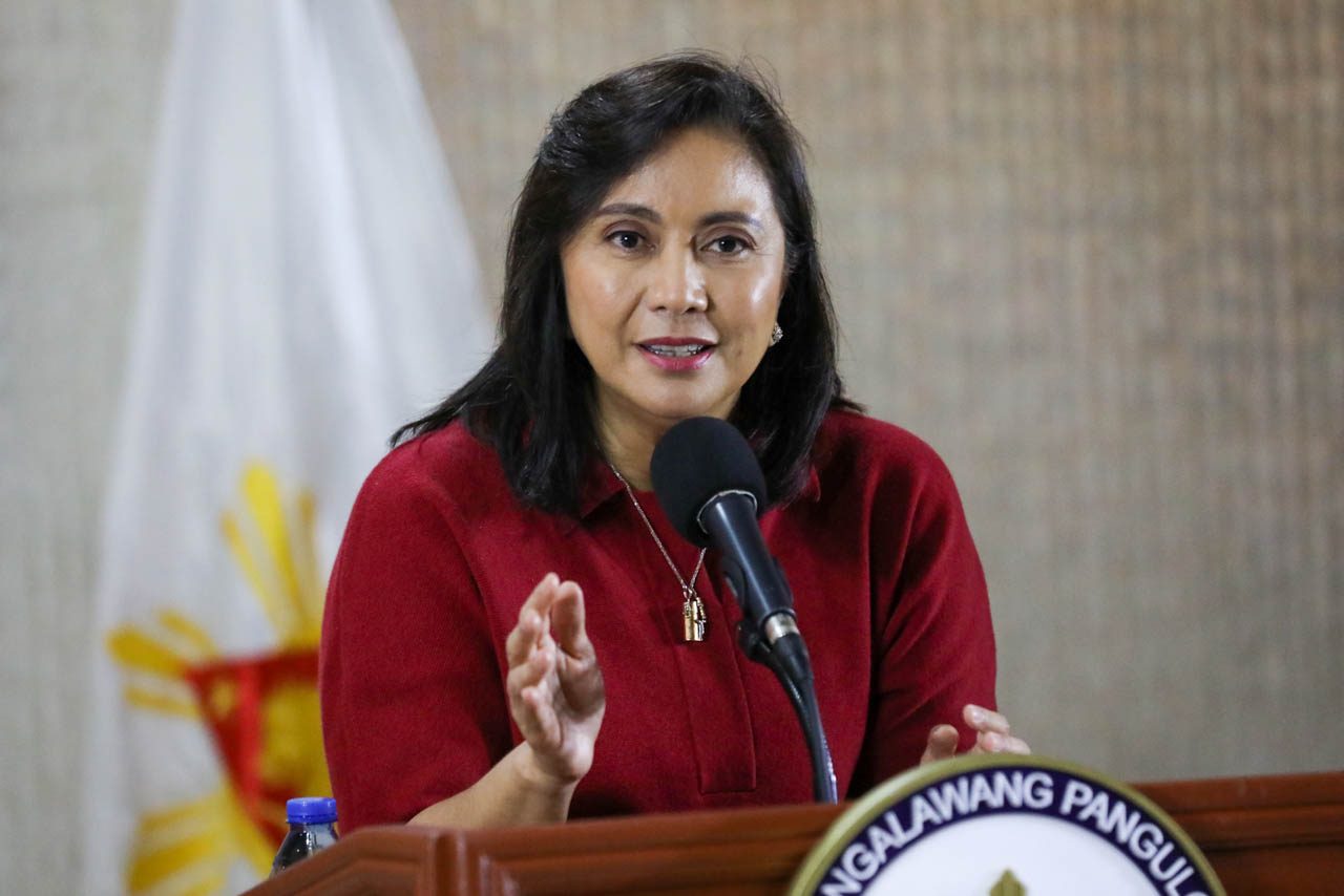 VP PROTEST. Vice President Leni Robredo asks the Presidential Electoral Tribunal to junk the election case filed against her by ex-senator Bongbong Marcos. File photo by OVP 