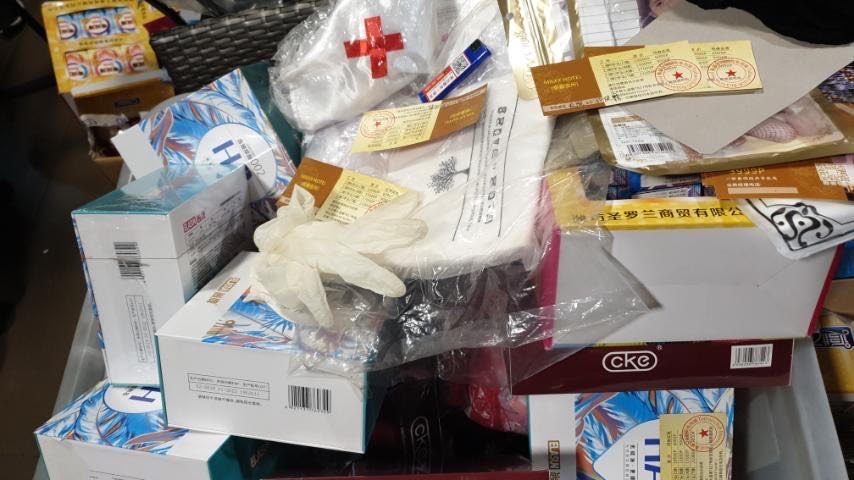 CONFISCATED. Confiscated by the police during the raid, were condoms, lubes and Chinese viagra. Photo from Makati Police  