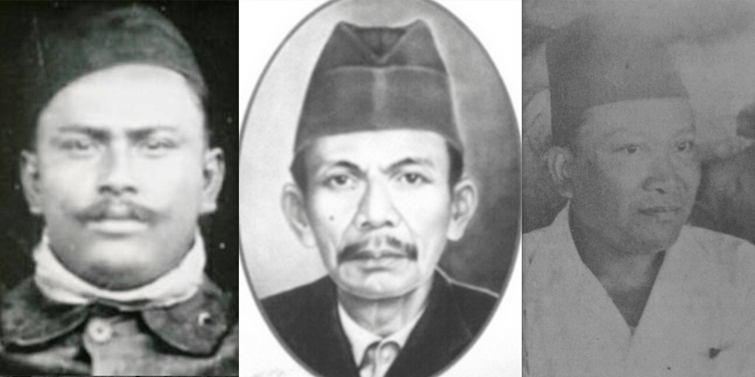 Dari kiri ke kanan: Datuk Batuah, Tubagus Achmad Chatib, Musso. Foto dari Wikimedia 