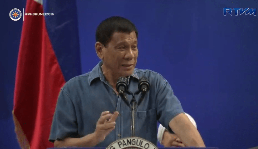 Duterte to Filipinos in Brunei: I love my country