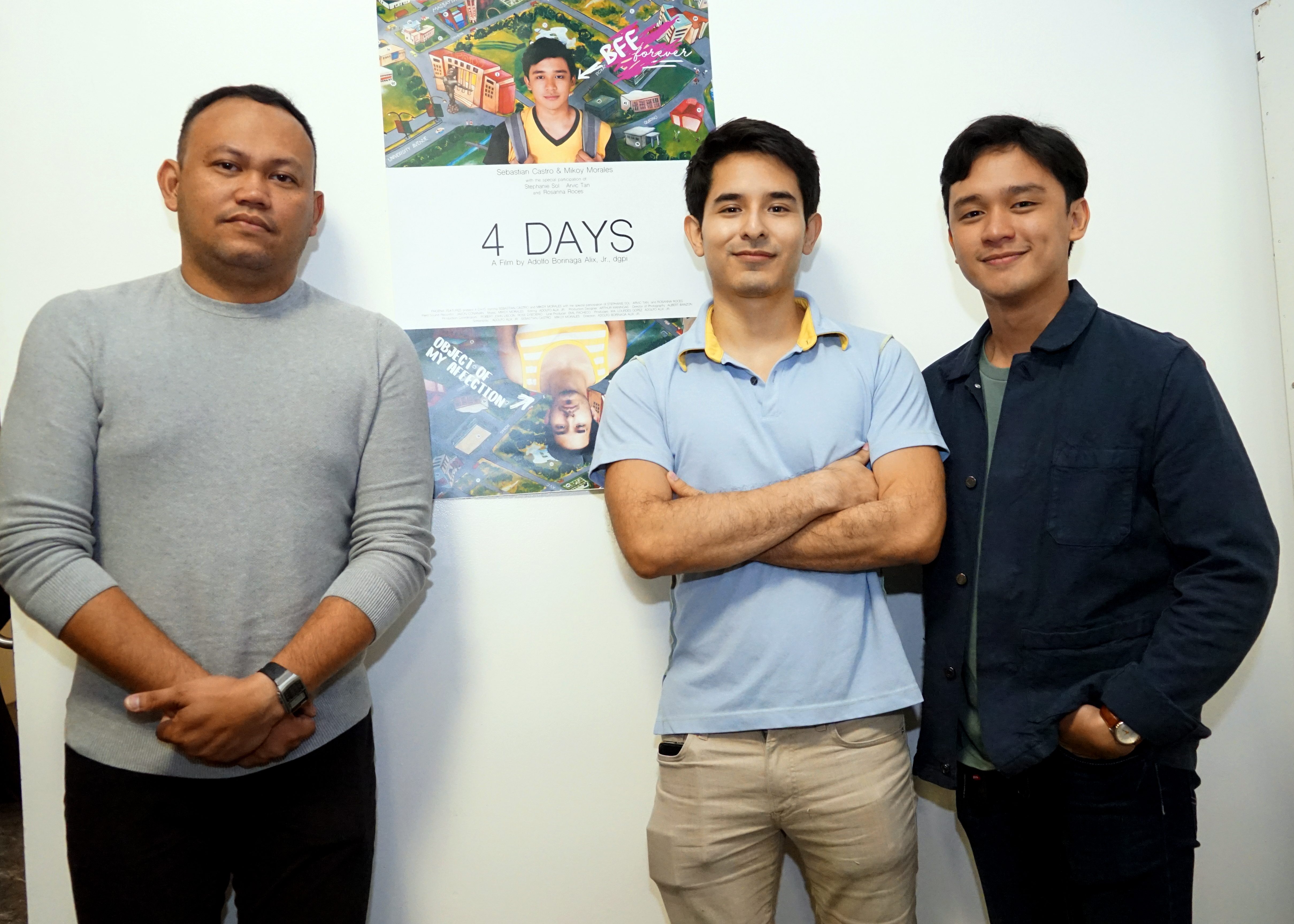 Mikoy and Sebastian with director Adolfo Alix Jr. 