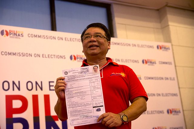 Neri Colmenares files CoC: ‘The nation needs a fighter in the Senate’