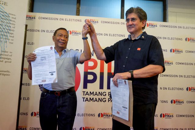 Binay, Honasan: Voters will decide on corruption claims