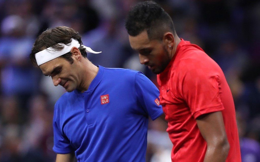 Players back Federer over tennis merger as Kyrgios hits out