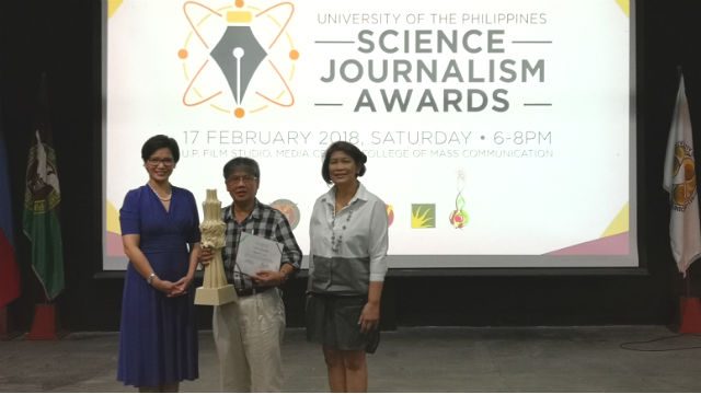 Rappler wins best science feature story at 1st UP Science Journalism Awards