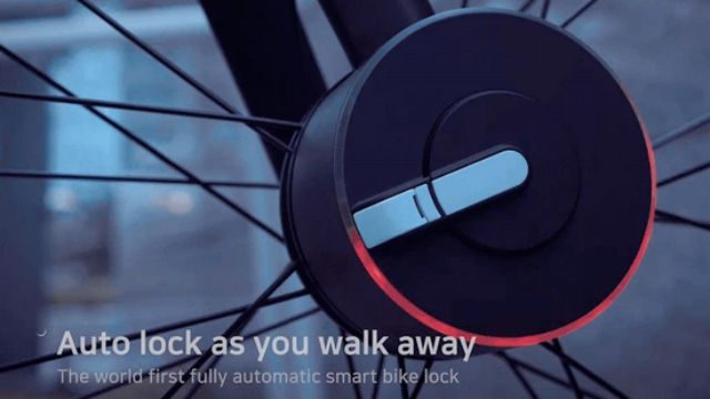 BISECU AUTOLOCK. This device promises to lock your bike as soon as you move away from it. Screenshot from Bisecu 