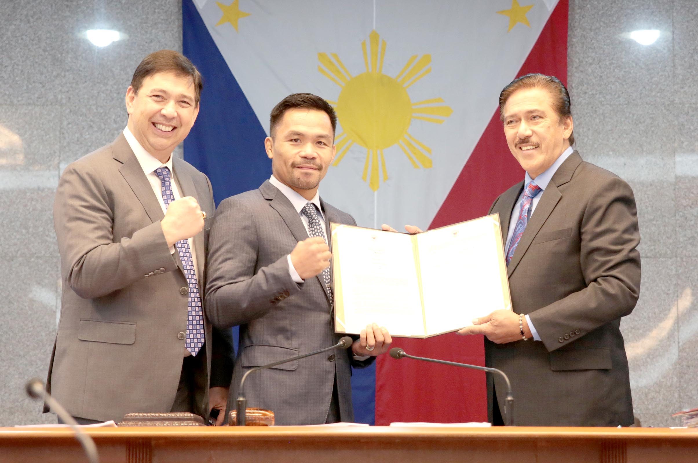 Senate commends Pacquiao’s WBA welterweight title romp