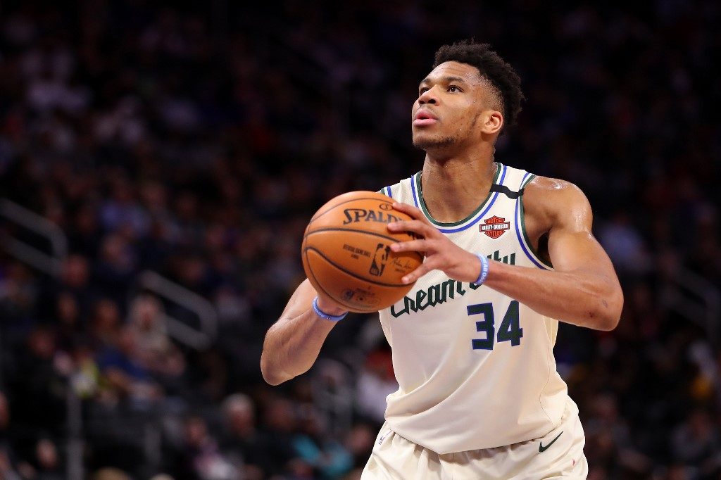 PACESETTER. Giannis Antetokounmpo and the league-leading Bucks are among the favorites to reach the NBA Finals. Photo by Gregory Shamus/Getty Images/AFP 