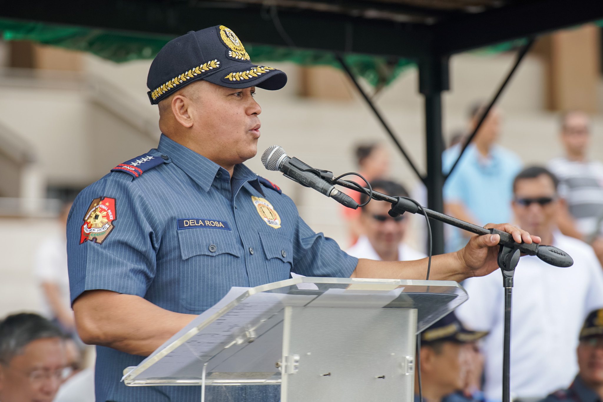 PNP CHIEF. Ronald dela Rosa addresses ASEAN security personnel on April 23, 2017. Photo by Martin San Diego/Rappler  