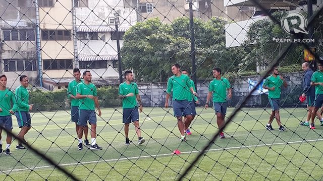 SAKSIKAN: Latihan singkat timnas Indonesia di lapangan futsal