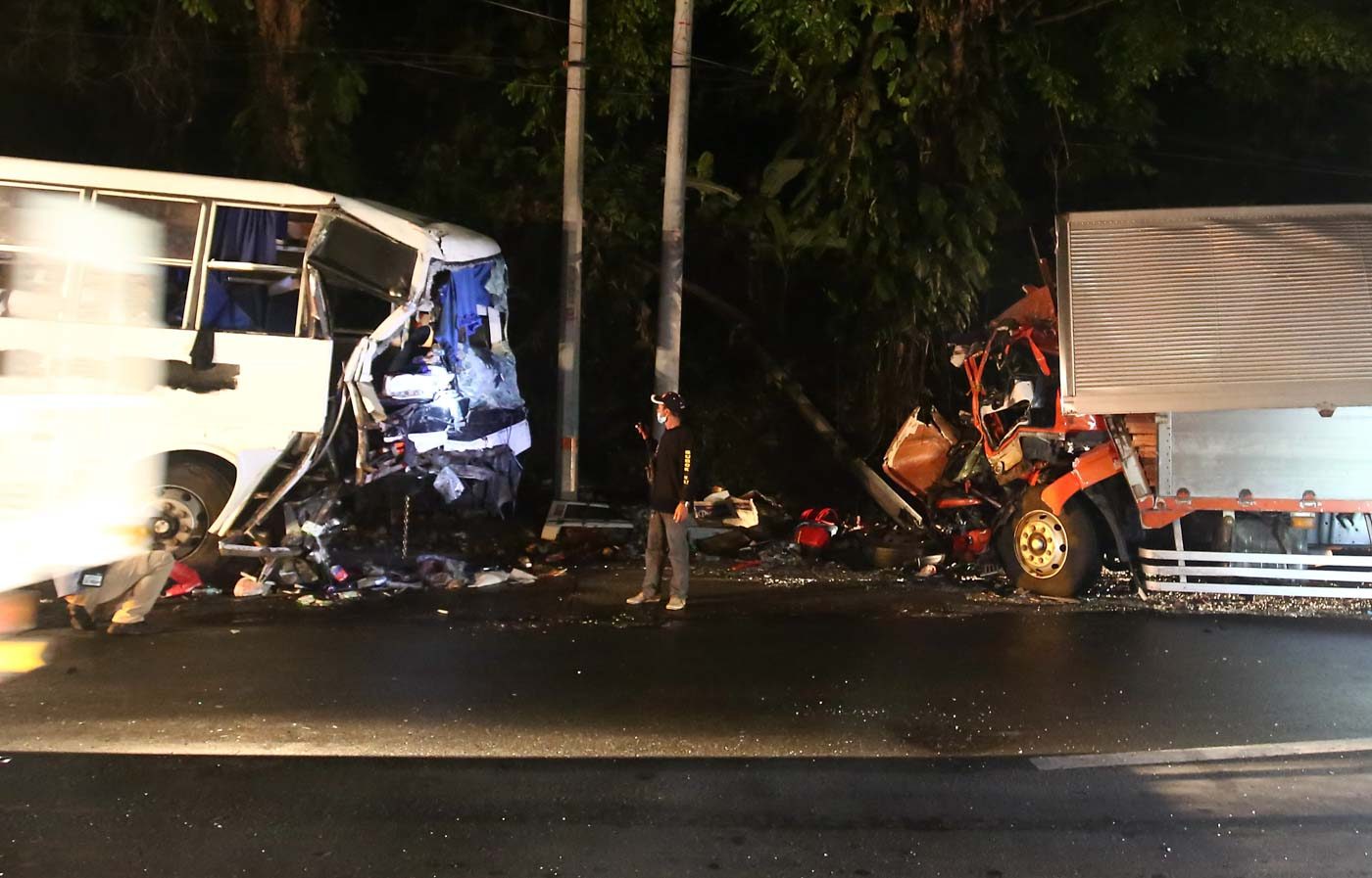 3 dead after bus collides with truck in Quezon