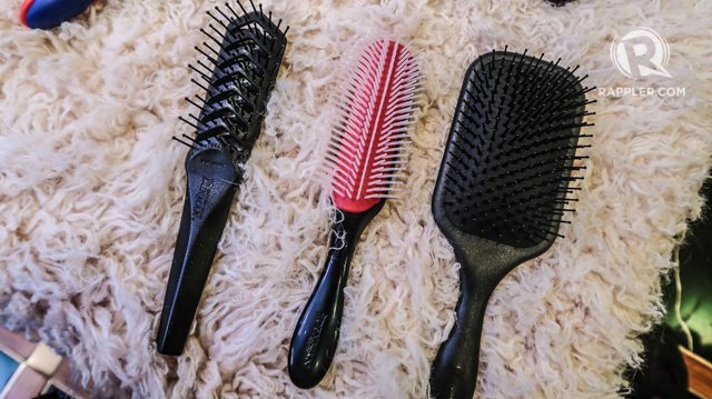 FAVORITE BRUSHES. The vent brush, styling brush, and paddle brush come highly recommended by stylists.  