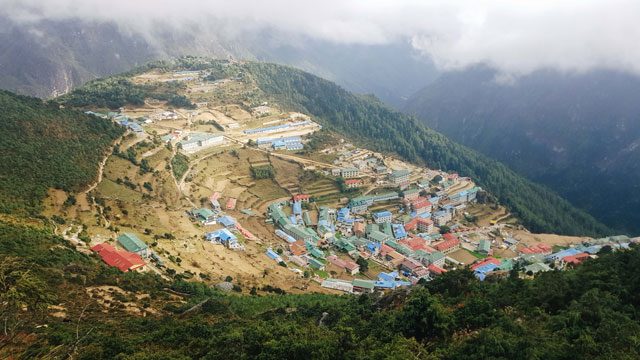 NAMCHE BAZAAR. This village is a popular stopover before heading to the higher peaks. Photo by Krista Garcia/Rappler 