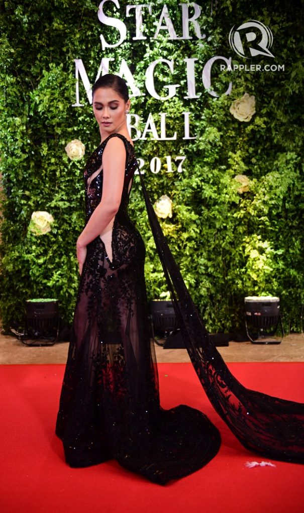 MAJA IN MICHAEL. The actress wear a black gown by Michael Cinco. File photo by Alecs Ongcal/Rappler 
