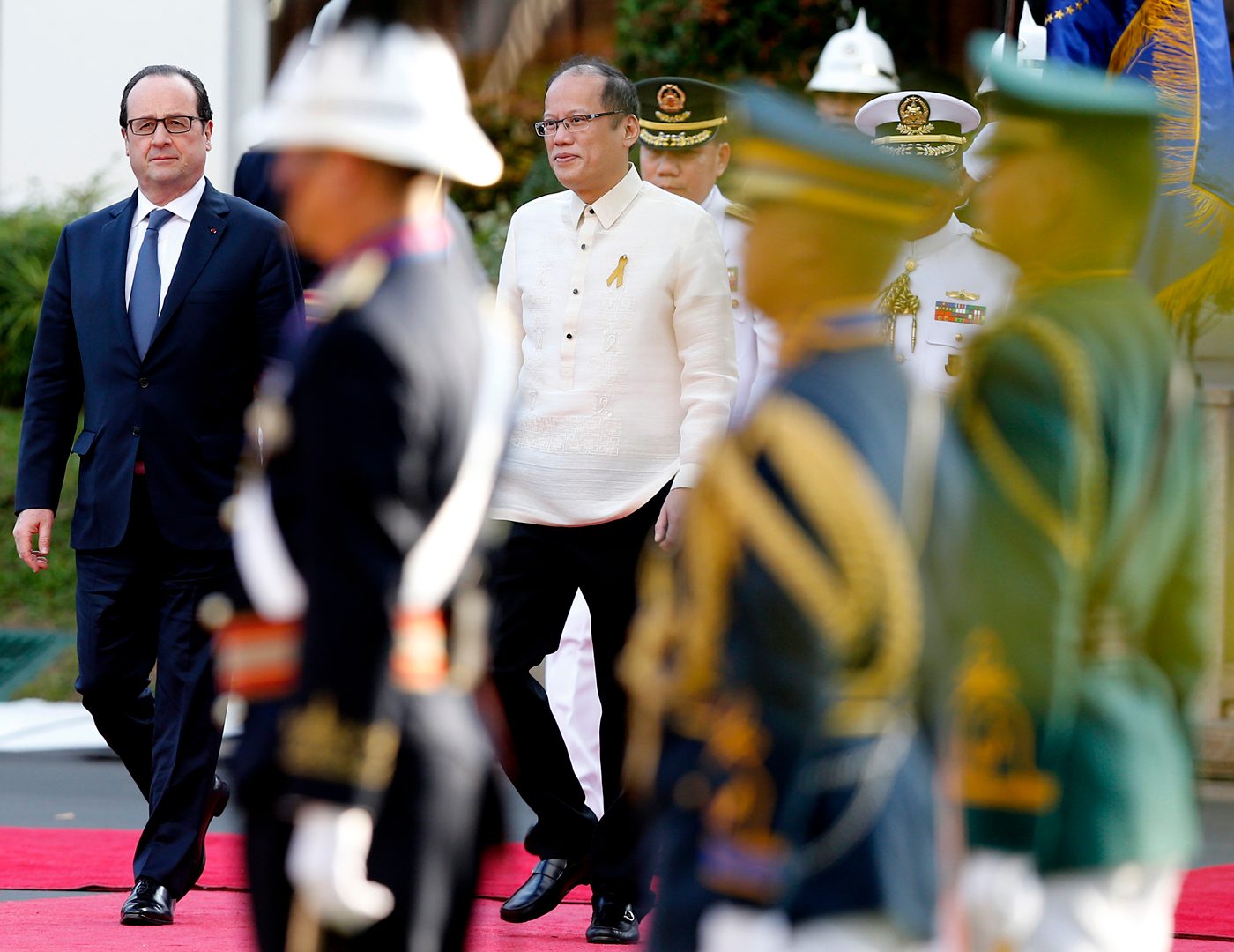 Filipino, French presidents make joint call for climate action
