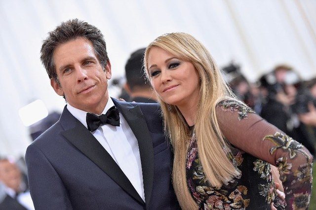 SEPARATION. Ben Stiller and Christine Taylor attend the 'Manus x Machina: Fashion In An Age Of Technology' Costume Institute Gala at Metropolitan Museum of Art on May 2, 2016 in New York City. Photo by Mike Coppola/Getty Images for People.com/AFP 