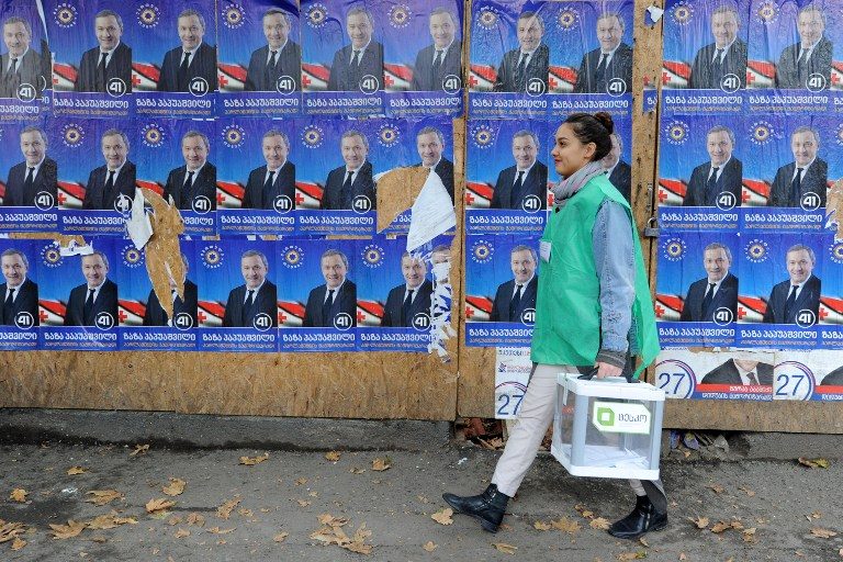 Georgia ruling party scores landslide win in disputed polls