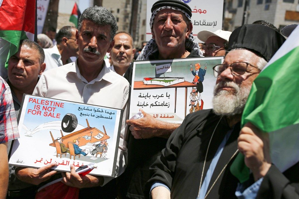 Palestinians reject U.S.-Bahrain peace plan as Israel advises ‘surrender’