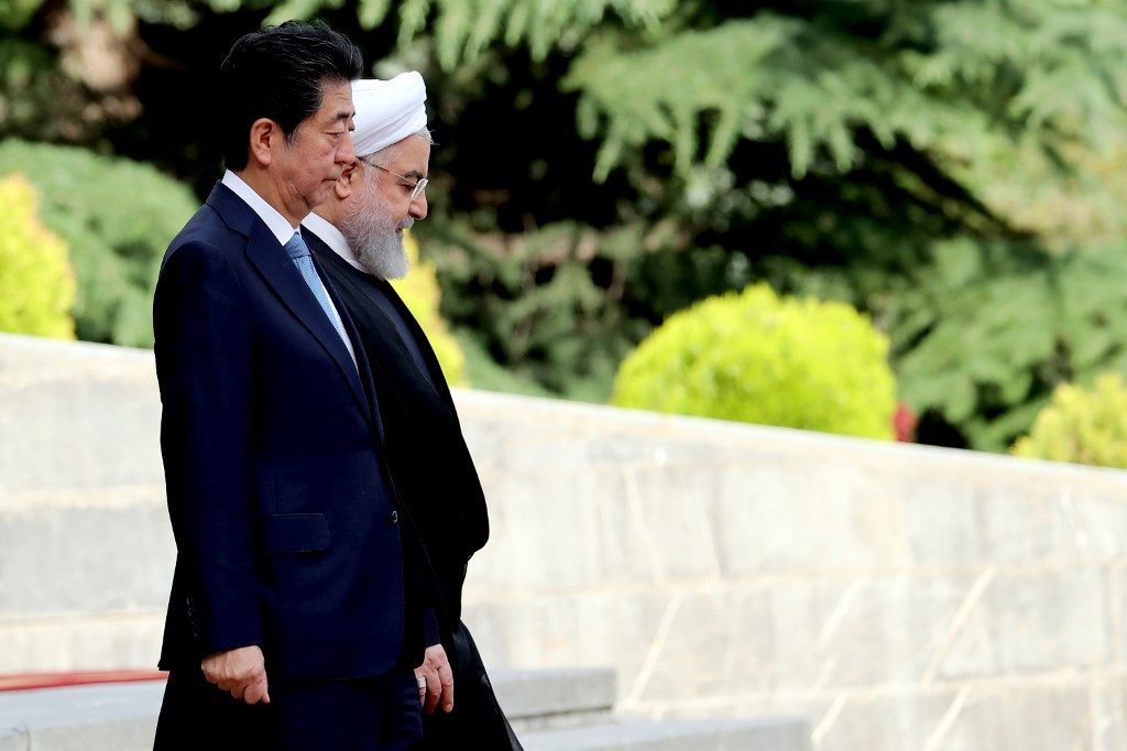 Japan PM meets Rouhani on mission to ease Iran-U.S. tensions