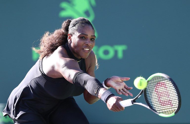 THE GREATEST. Months after giving birth, the unseeded Serena Williams looks to regain her top form in a bid to tie the all-time record of 24 Grand Slams. Photo by Al Bello/Getty Images/AFP  