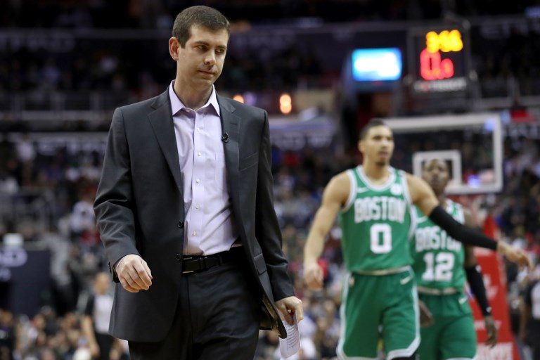 GENIUS. Boston coach Brad Stevens impressively steers a bunch of rookies and sophomores to the conference finals. Photo by Rob Carr/Getty Images/AFP    