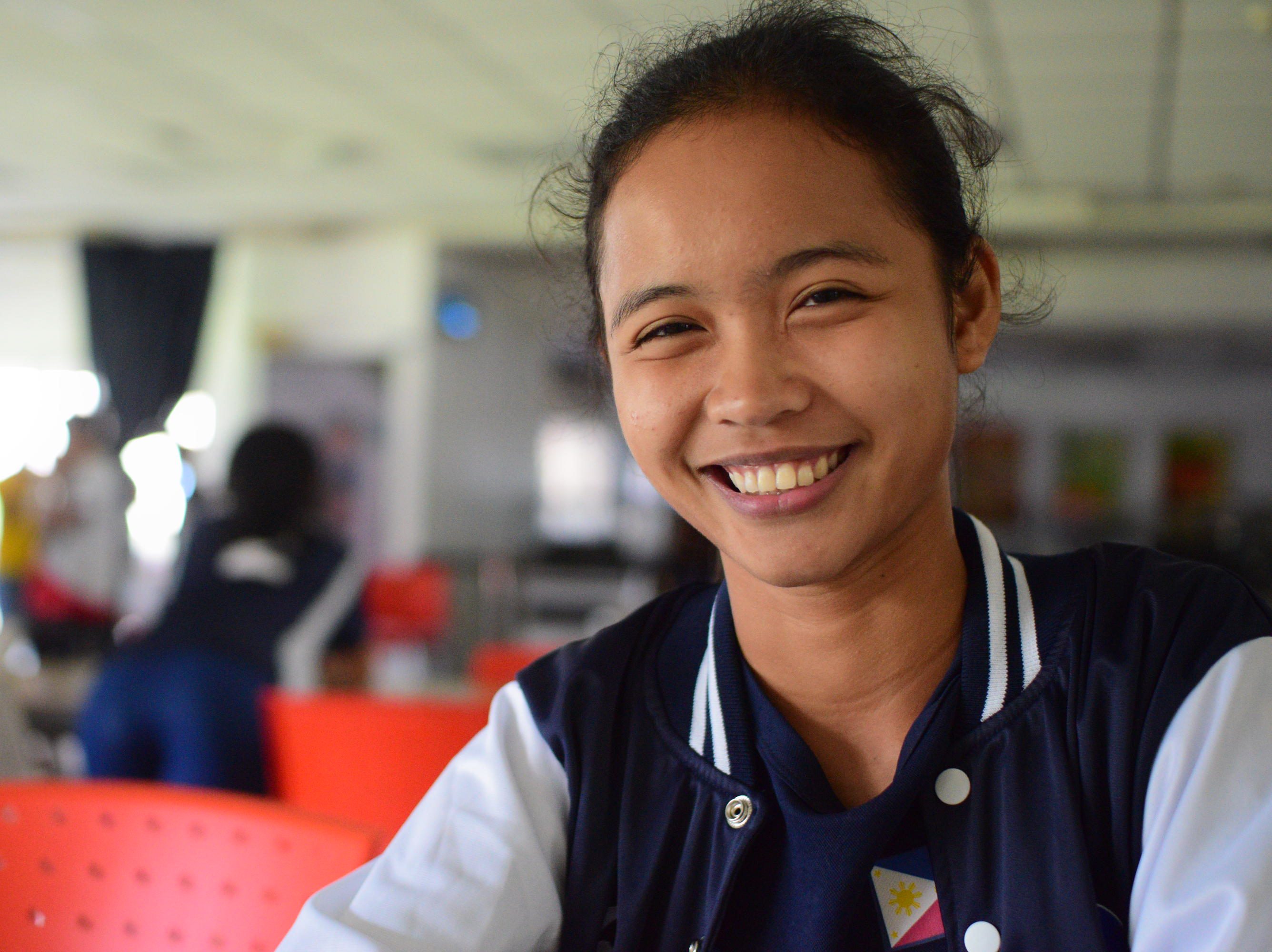 BIG DREAMS. Angela, a footballer from SOS Children's Village in Davao, wants to be a lawyer. Photos by Bob Guerrero/Rappler 