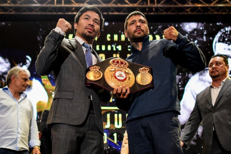 Major TV network rivals agree on joint telecast of Pacquiao-Matthysse