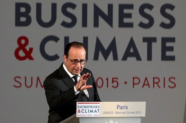 Time short for global climate deal in Paris, warns Hollande