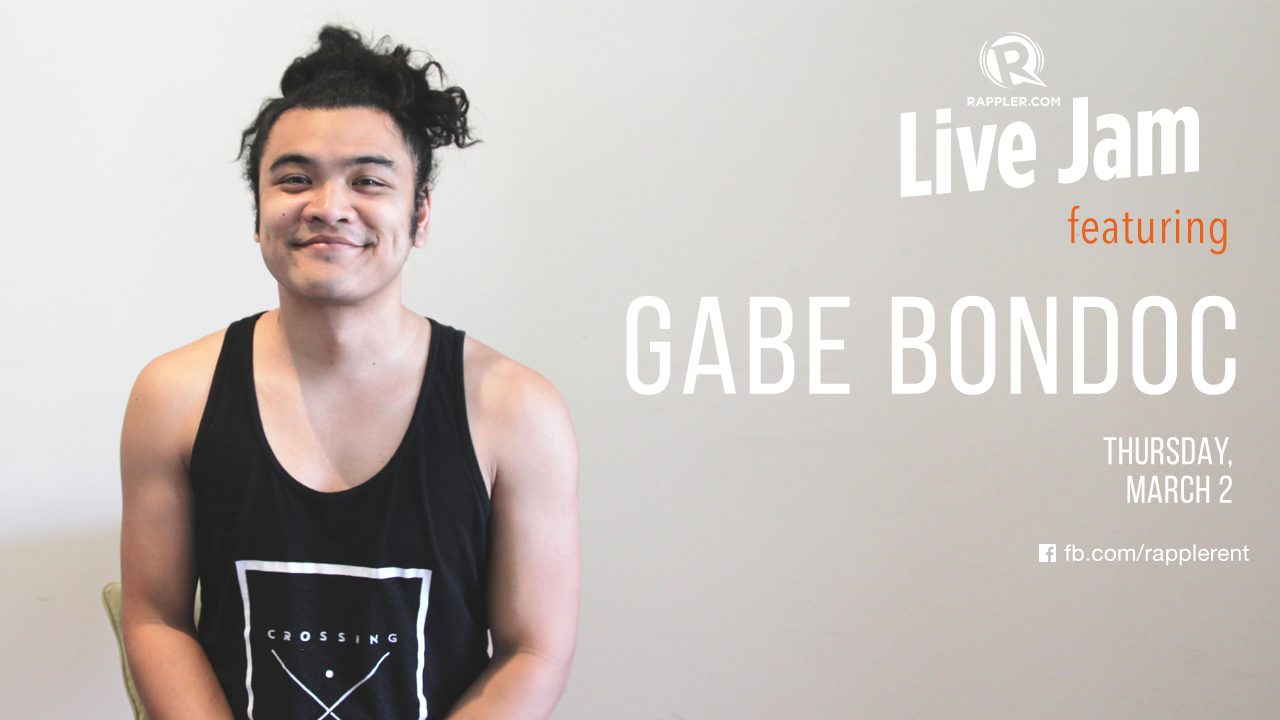[WATCH] Rappler Live Jam: Gabe Bondoc