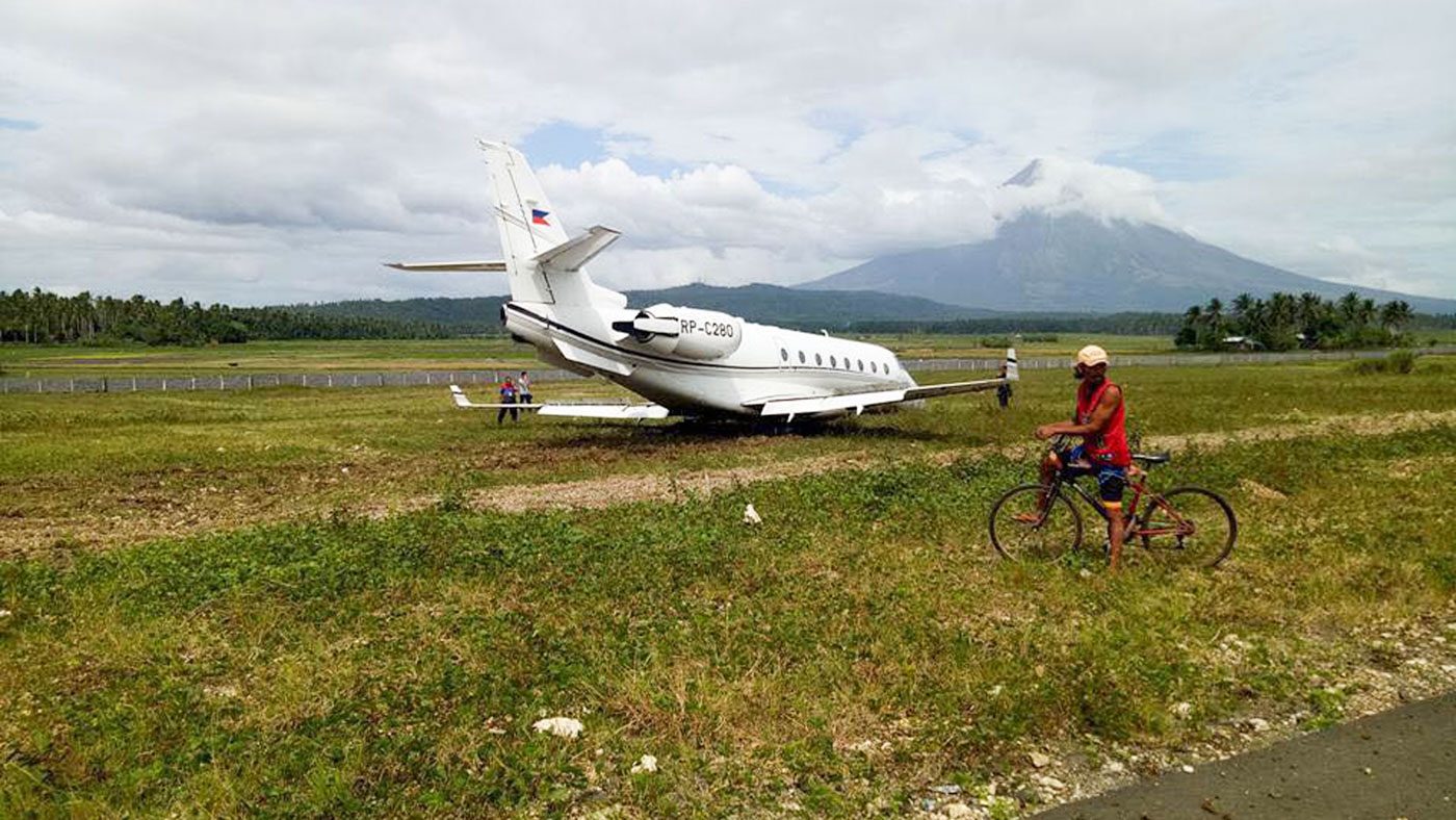 Private plane carrying BSP employees overshoots Albay runway