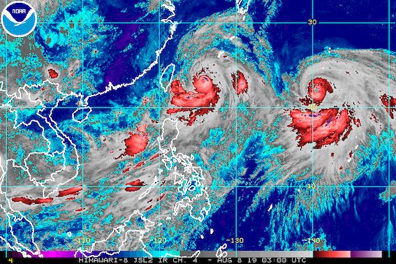 Rain to persist from monsoon enhanced by Typhoon Hanna