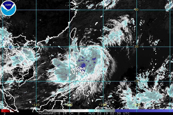 Severe Tropical Storm Ineng speeds up, strong winds loom