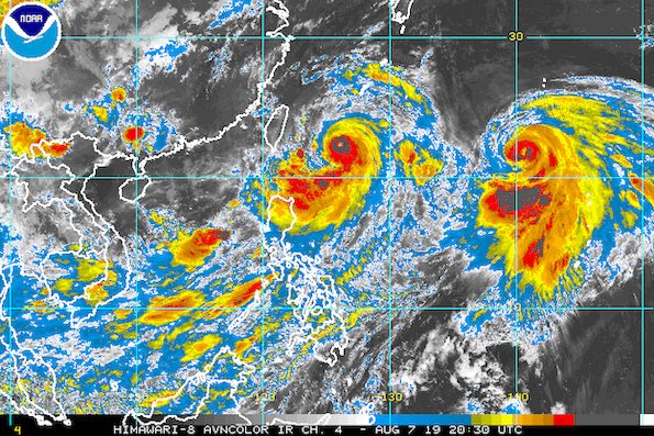 Typhoon Hanna intensifies once more, monsoon rain persists