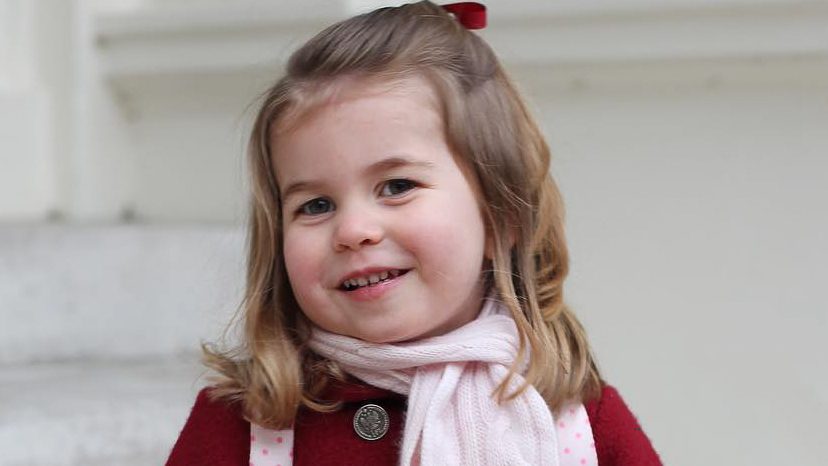 LOOK: Princess Charlotte heads for nursery school