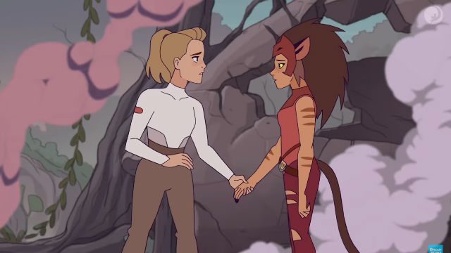 FRIEND AND FOE. Adora and Catra find themselves becoming enemies after Adora sides with The Rebellion. 