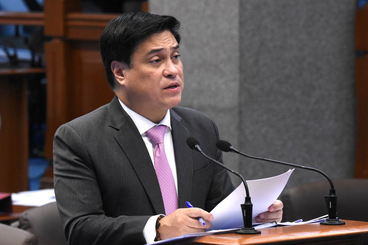 AGAINST SUGAR LIBERALIZATION. Senator Juan Miguel Zubiri sponsors the resolution urging the government not to pursue the planned deregulation of sugar imports on November 11, 2019. Photo by Angie de Silva/Rappler 