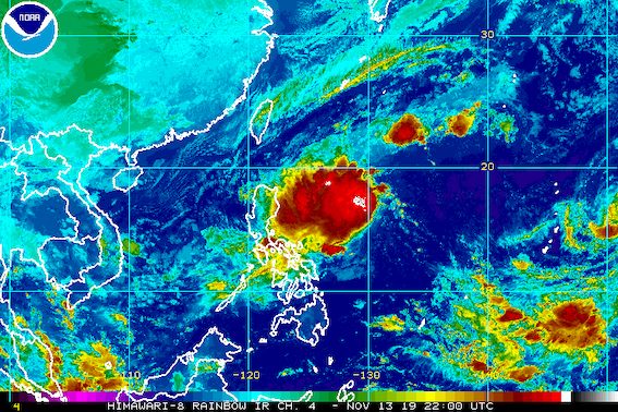 Tropical Storm Ramon slightly slows down en route to land
