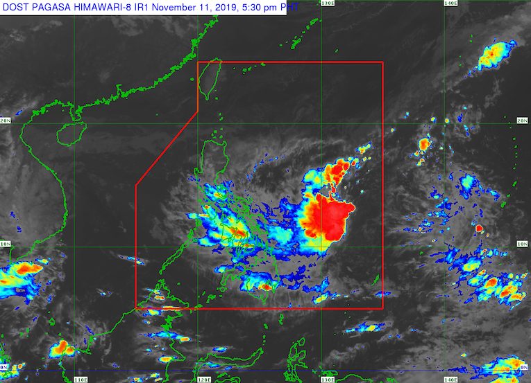 LPA might become tropical depression by November 12 or 13