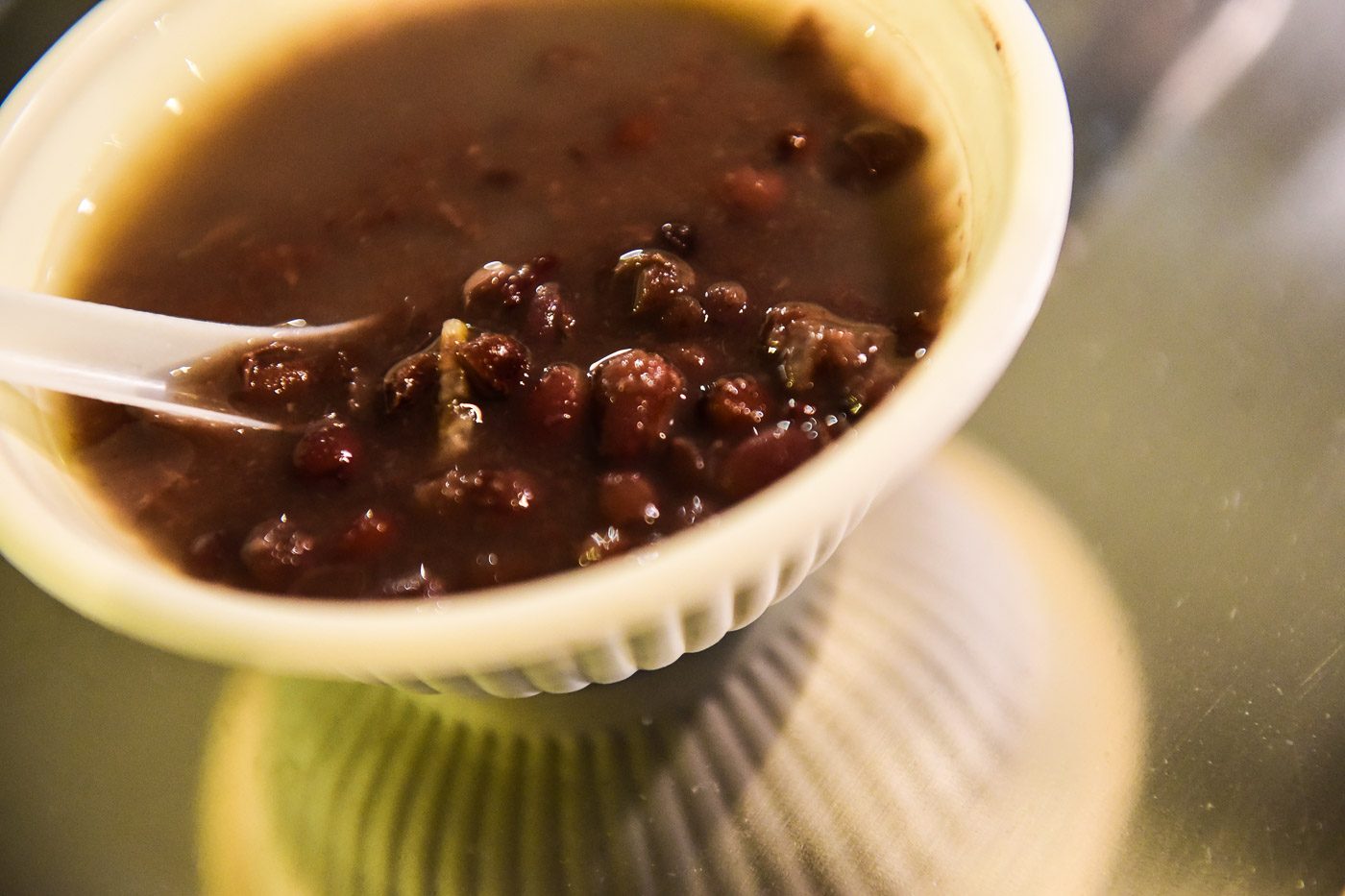Red bean soup with aged tangerine peel, P180. Photo by Alecs Ongcal/Rappler 