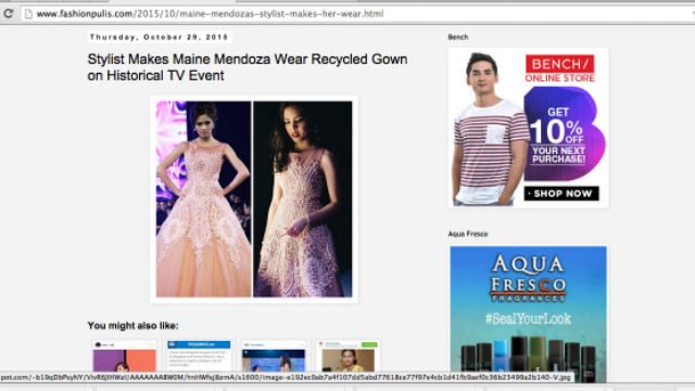 Screengrab from fashionpulis.com 