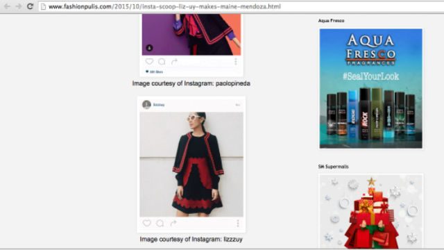 Screengrab from fashionpulis.com 
