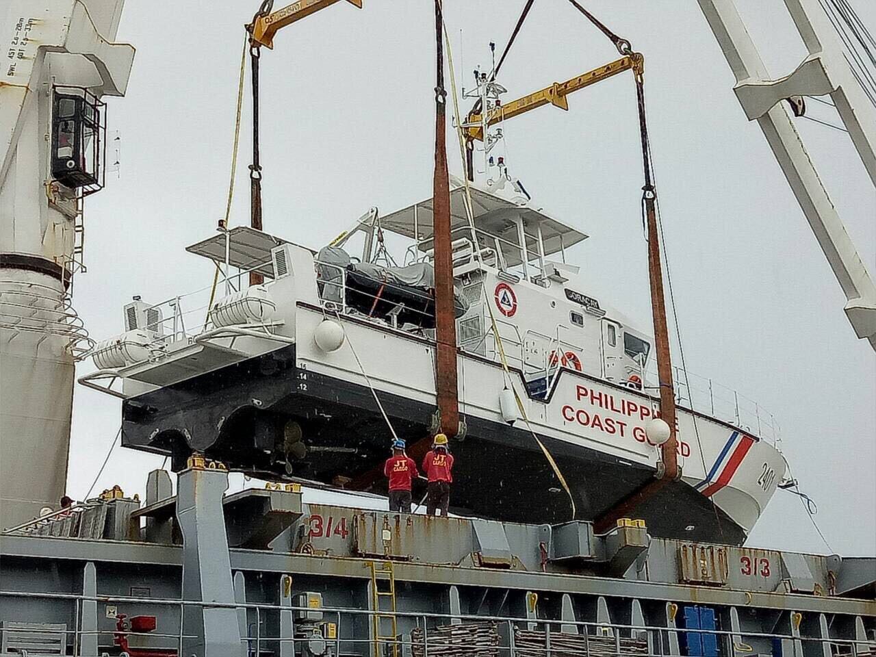 LOOK: PH Coast Guard’s French-made patrol boat arrives in Subic
