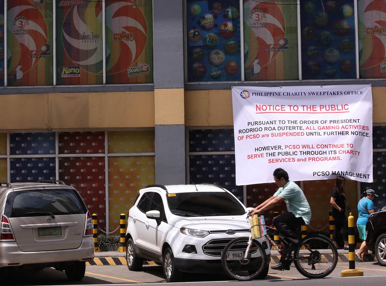 Duterte lifts ban on small town lottery but with conditions