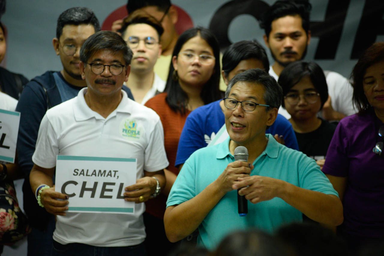 KEEP GOING. Chel Diokno wants his supporters to continue pushing for their advocacies beyond the May 13 elections. 