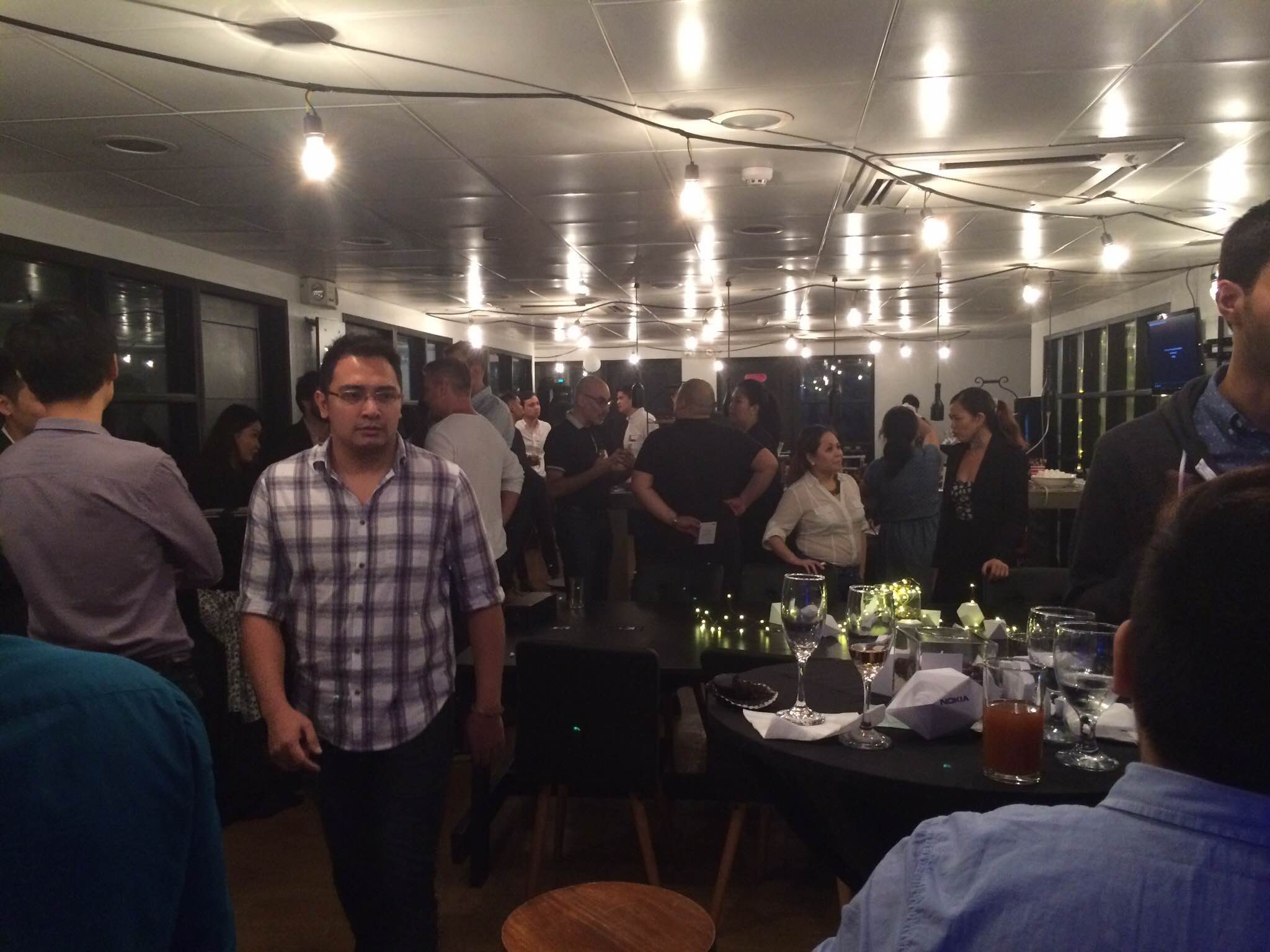 HANGING OUT. The tech sector's founders, investors, developers mingle ahead of the ceremony held at A Space Manila in Makati. 