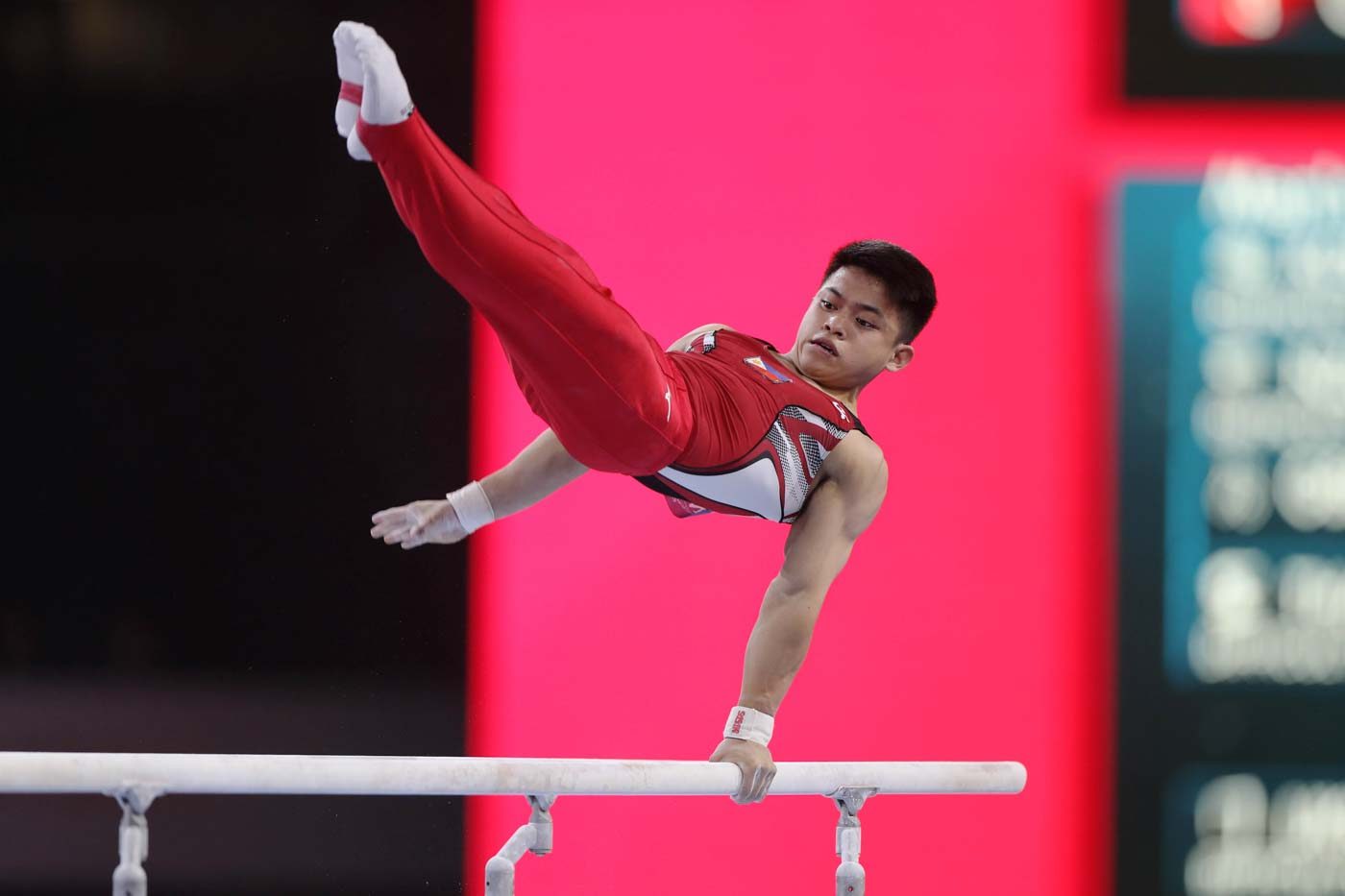 Olympics-bound Carlos Yulo lands 10th in world all-around final