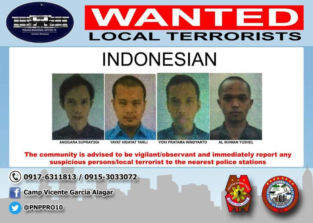 Empat WNI terduga teroris masuk DPO kepolisian Filipina
