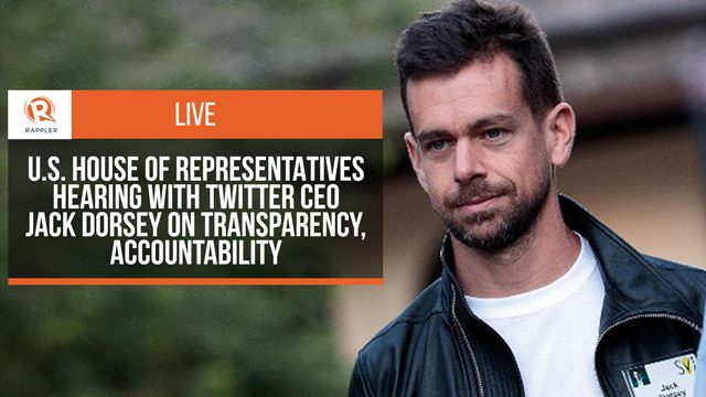 LIVE: U.S. House hearing with Twitter CEO Jack Dorsey on transparency, accountability